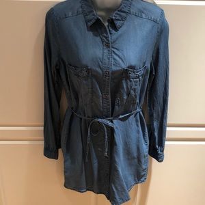 EUC Denim Love Tree happens tencel dress. Size S.